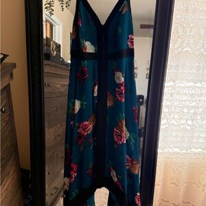 City Chic Blue and Pink Floral Dress